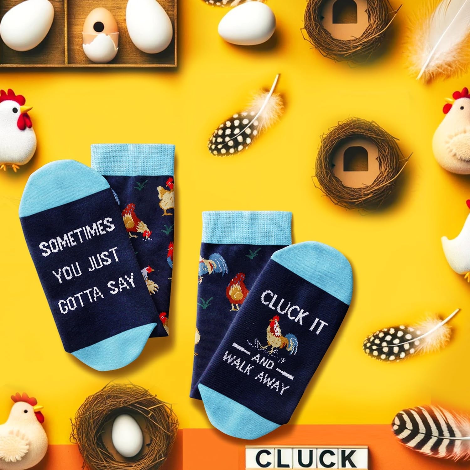 Unisex Chicken Gifts Goat Gifts for Women Men Chicken Socks Goat Socks Flamingo Dog Sloth Animal Gifts