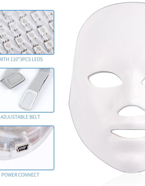 Load image into Gallery viewer, 7 Colors LED Photon Therapy Facial Mask
