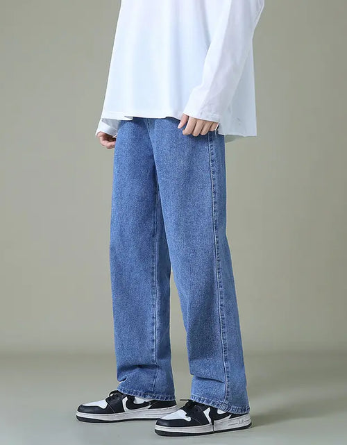 Load image into Gallery viewer, Men&#39;s Denim Wide-Leg Pants
