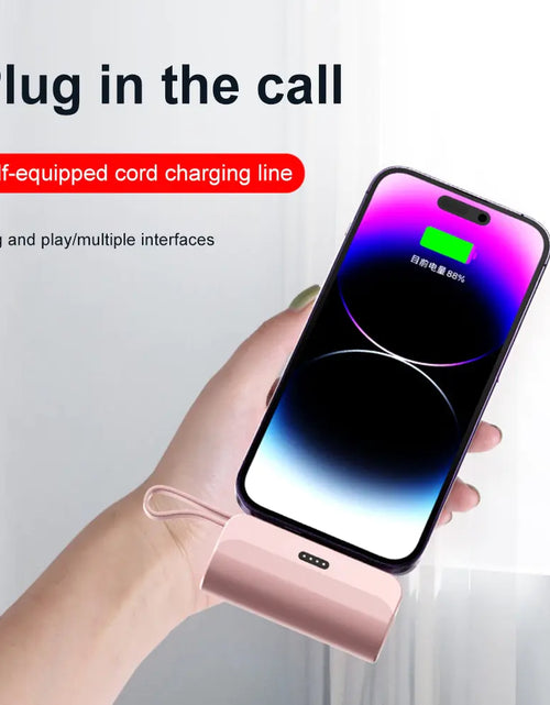 Load image into Gallery viewer, Wireless Power Bank 5000mAh Large Capacity Mobile Power Bank Portable Charger Plug and Play Convenient for Home Travel
