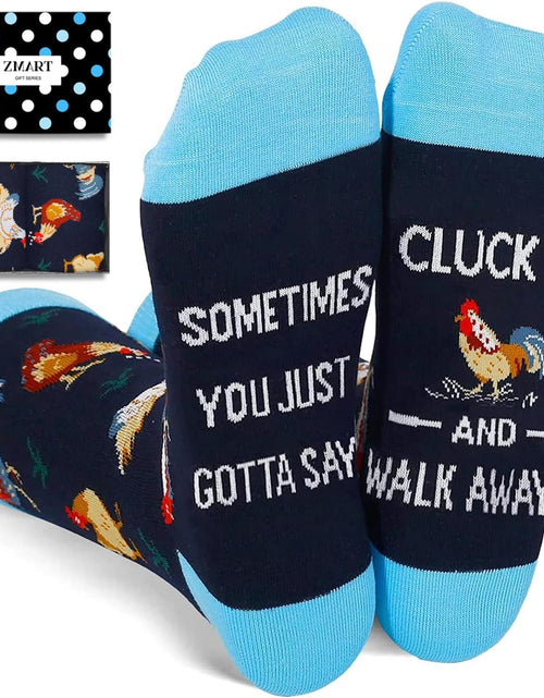 Load image into Gallery viewer, Unisex Chicken Gifts Goat Gifts for Women Men Chicken Socks Goat Socks Flamingo Dog Sloth Animal Gifts
