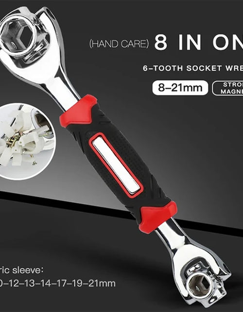 Load image into Gallery viewer, Tiger Wrench 52 in 1 with 360 Degree Rotation, Multipurpose Rotating Spline Bolts Hand Tools
