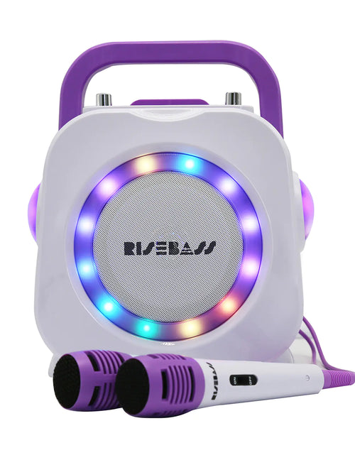 Load image into Gallery viewer, Karaoke Machine for Kids - Bluetooth Speaker with 2 Microphone - Portable Kids Karaoke Machine for Girls and Boys - Birthday Gift for Girls and Boys Ages 2 Years Old and Up.
