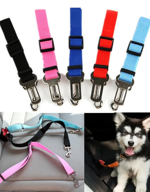 Load image into Gallery viewer, Pets Car Seat Belt Adjustable Harness
