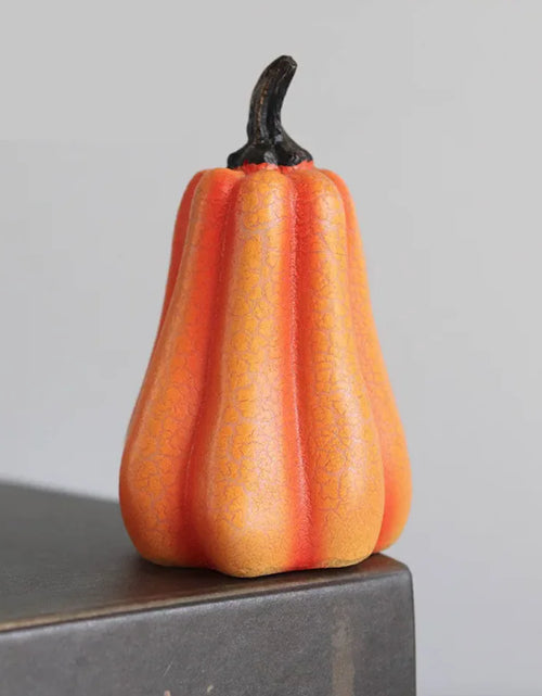 Load image into Gallery viewer, Halloween Pumpkin Lantern with LED Candle Lamp - Luminous Resin Simulation
