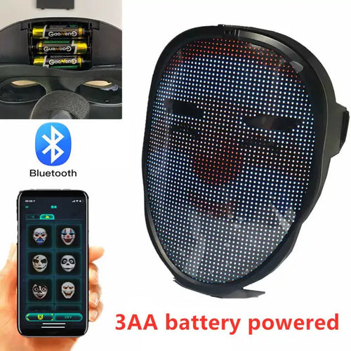 Load image into Gallery viewer, Bluetooth Light Up LED Mask
