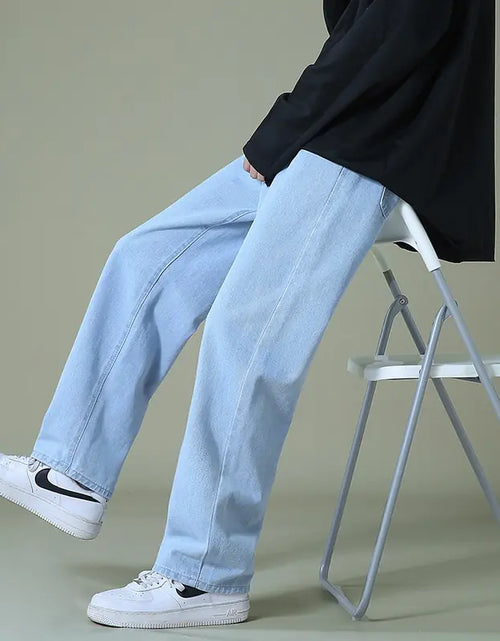 Load image into Gallery viewer, Men&#39;s Denim Wide-Leg Pants
