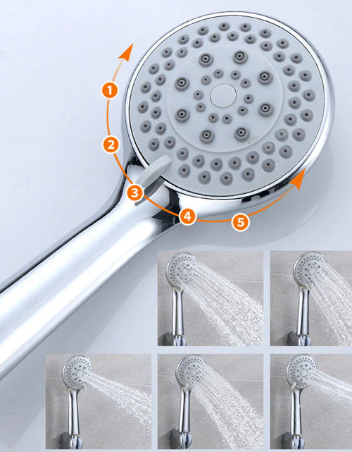 Load image into Gallery viewer, High Pressure Shower Head 5 Settings Handheld Shower Heads Spray With 5 FT Hose
