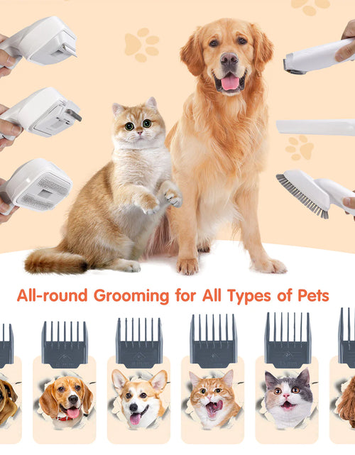 Load image into Gallery viewer, Pet Grooming Pro: All-in-One Suction and Scissors Machine for Effortless Fur Care
