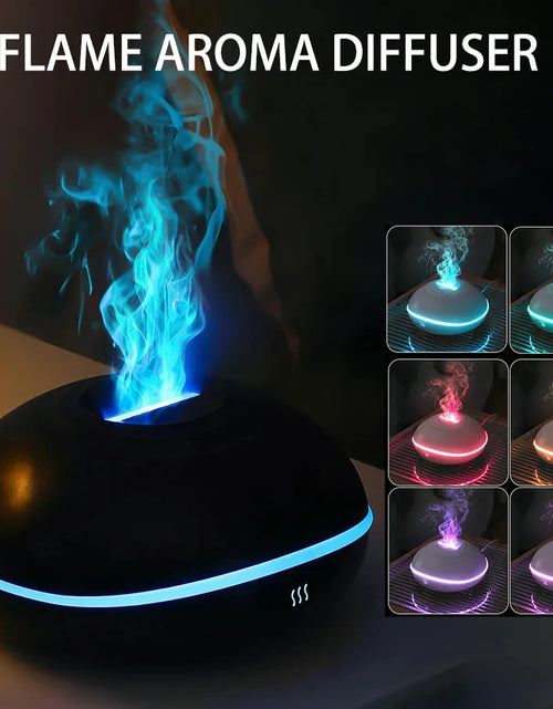 Load image into Gallery viewer, Scent Diffuser Air 7 Color LED Essential Oil Flame Lamp Humidifier Ultrasonic Mist Generator Aroma Diffuser
