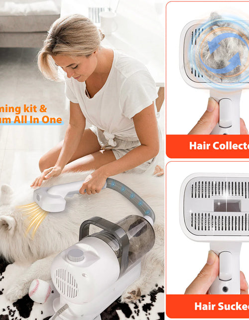 Load image into Gallery viewer, Pet Grooming Pro: All-in-One Suction and Scissors Machine for Effortless Fur Care
