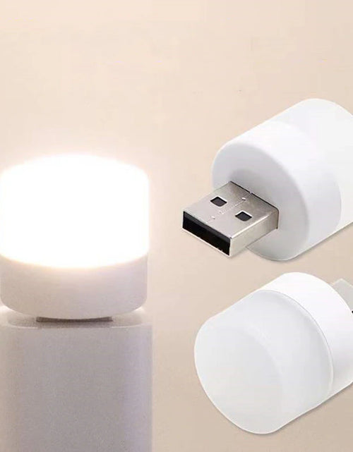 Load image into Gallery viewer, USB Plug Night Light LED Outdoor Camping Light Mini Night Light Can Be Powered by Computer Power Bank USB Adapter
