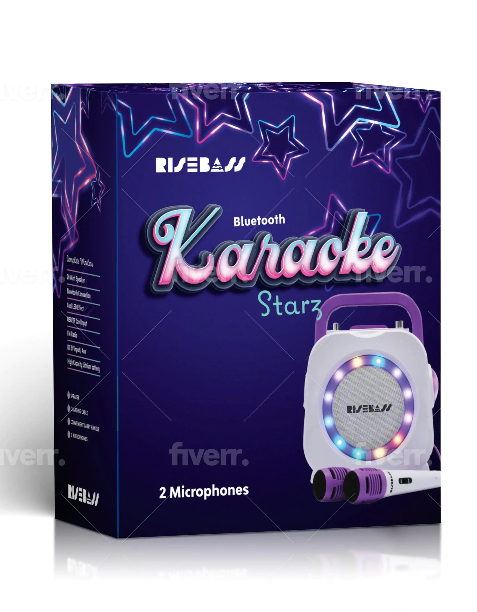 Karaoke Machine for Kids - Bluetooth Speaker with 2 Microphone - Portable Kids Karaoke Machine for Girls and Boys - Birthday Gift for Girls and Boys Ages 2 Years Old and Up.