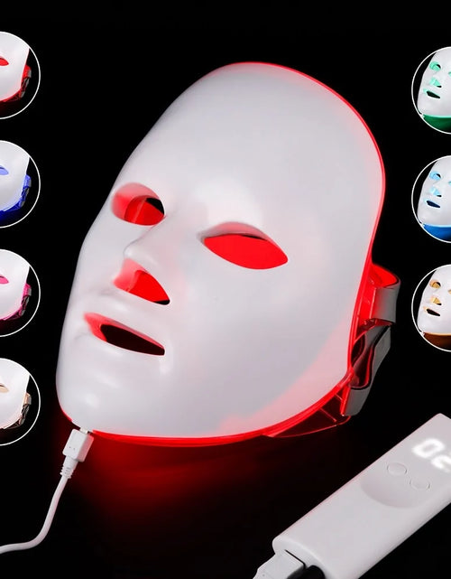 Load image into Gallery viewer, 7 Colors LED Photon Therapy Facial Mask
