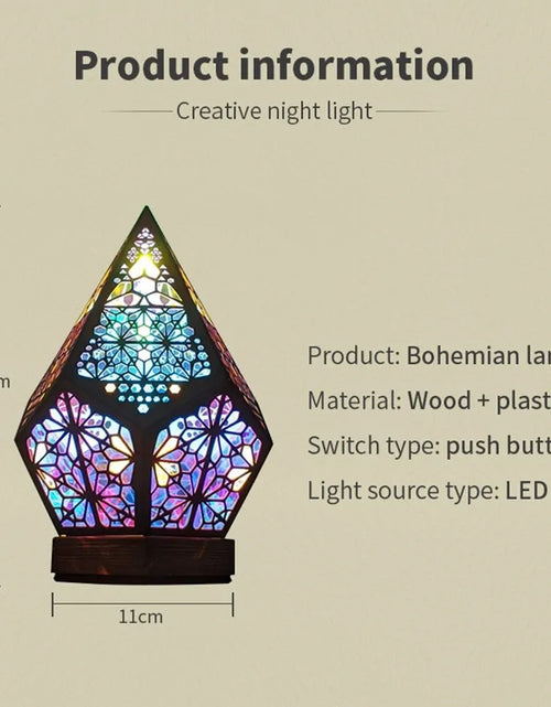 Load image into Gallery viewer, Wooden  LED Projection Night Lamp
