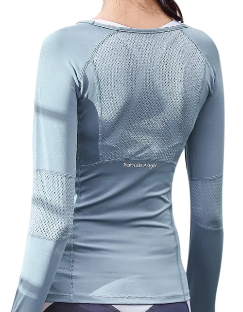 Load image into Gallery viewer, Seamless Long Sleeve Women&#39;s Sports Shirt: Perfect for Fitness, Running, Yoga, and More!
